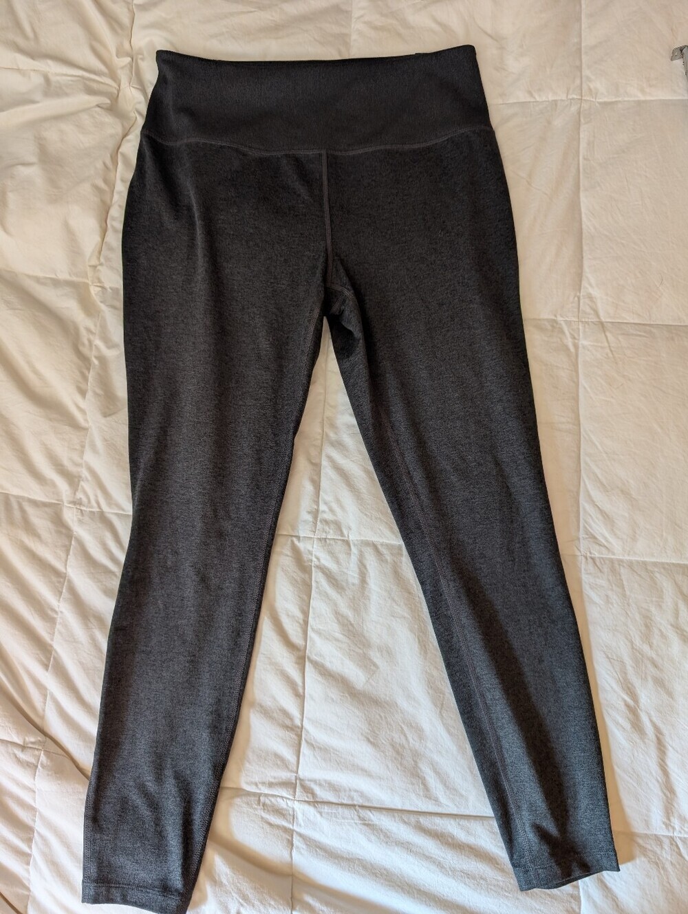 Eddie Bauer Womens Large Grey Activewear Stretch Trail Leggings Tights